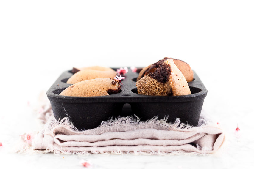 Ricetta di muffin bicolore golosi e leggeri