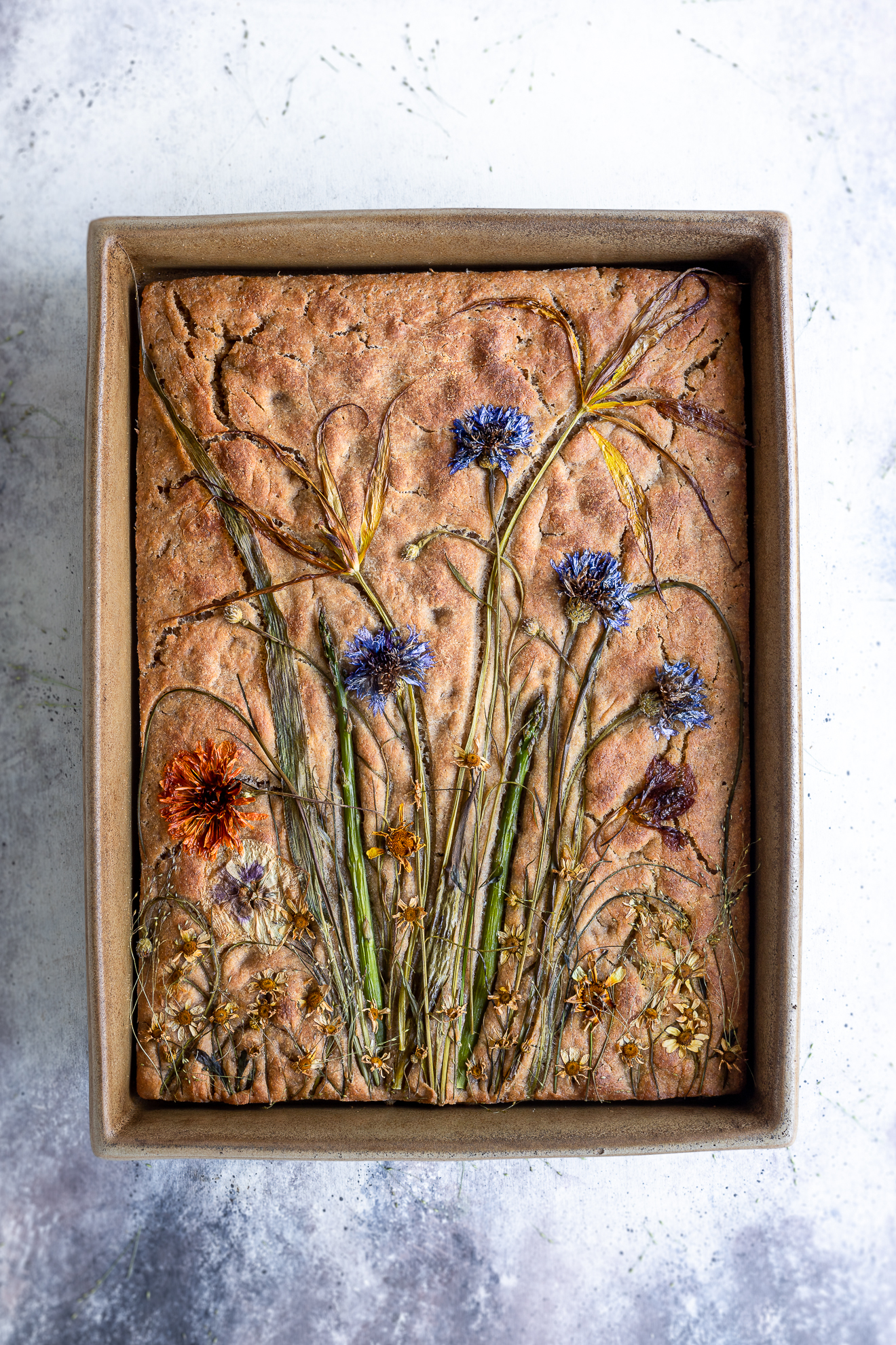 Flower focaccia di grani antichi